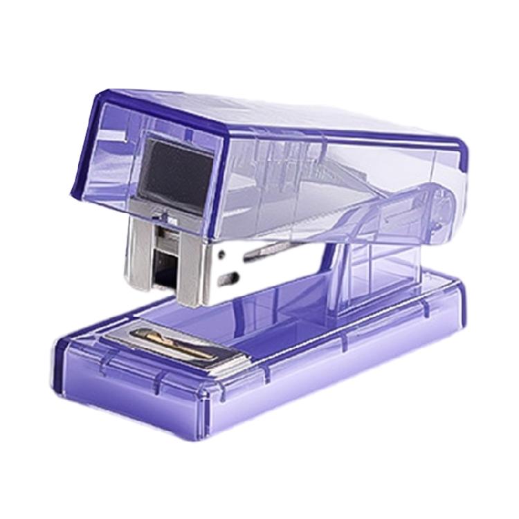 

Clear Mini Stapler 10 Sheets Capacity with 1000Pcs Staple Light Weight Portable Stapling Machine for Office School Home фиолетовый