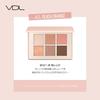 VDL Eyeshine Color Mode Palette 01 Peach Orange shade for a sweet and sour Eyeshadow Palette with Glitter and Matte Korean Cosmetics (Coral mood)
