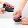 ABS hamburgerpresse Kjøttpaipresse fylt burgerformmaskin med bakepapirforinger Patty Konditorverktøy BBQ Kjøkkentilbehør