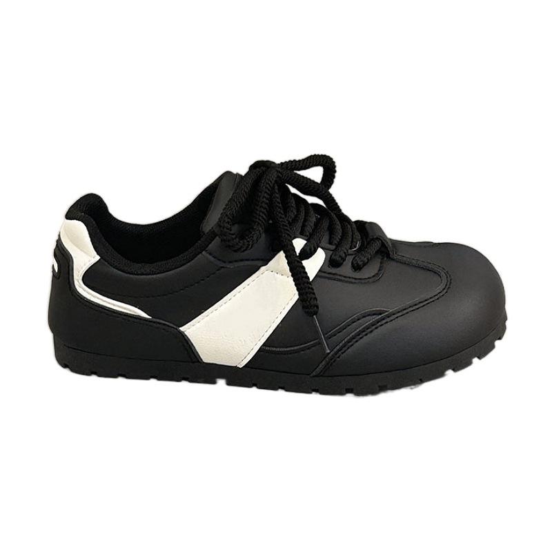 Spring and autumn German training shoes women's 2025 new flat-bottomed lace-up board shoes versatile ins trendy niche design casual shoes