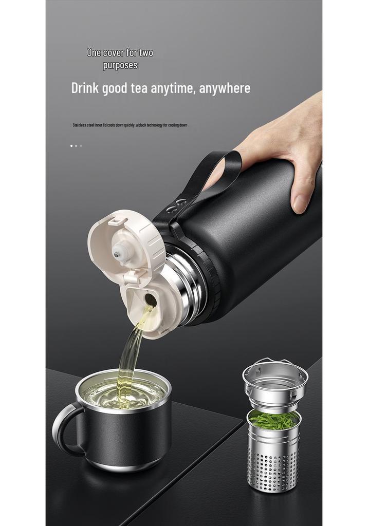 Premium 316 Stainless Steel Large Capacity Tea Infuser Thermos Mug