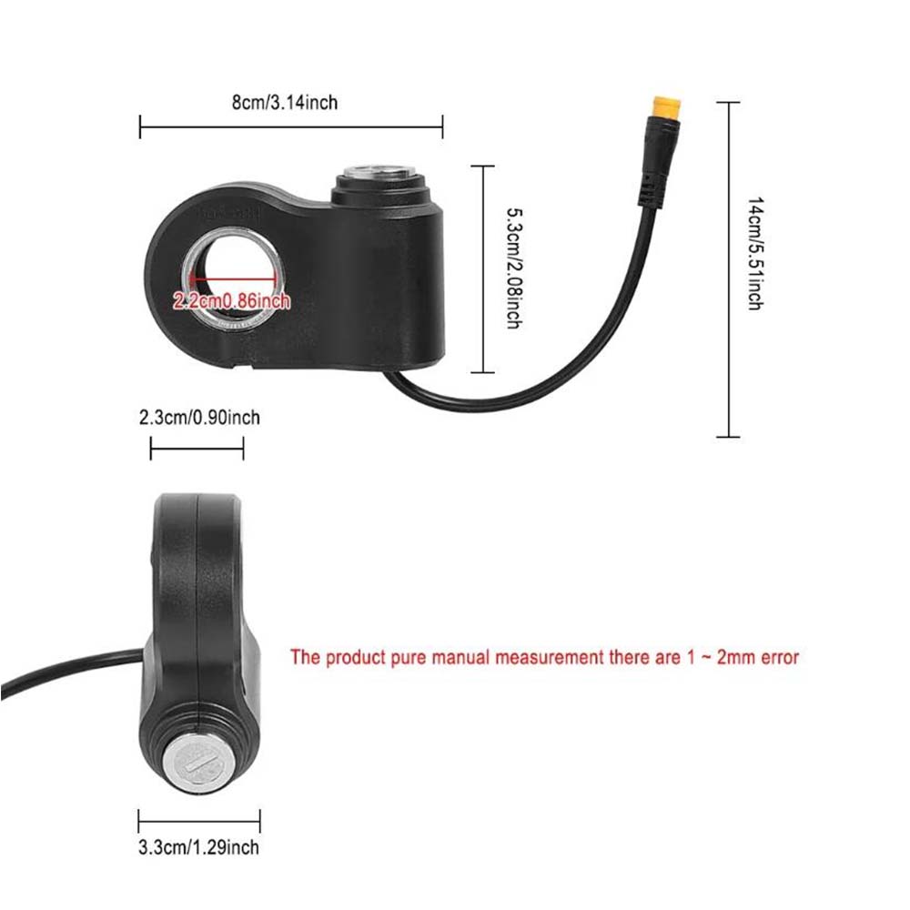 Ignition Lock Scooter Key Switch Daily Commute Black Secure Ignition Switch For Scooter 3-pin Secure Connection