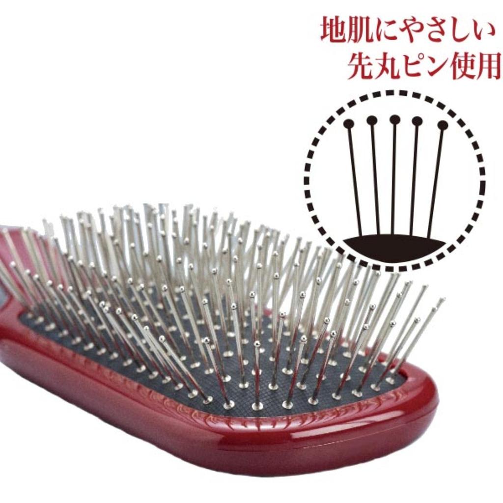 Kinugawa Company Feather Touch Cushion Brush Hair Brush Red 1 Piece (x 1)