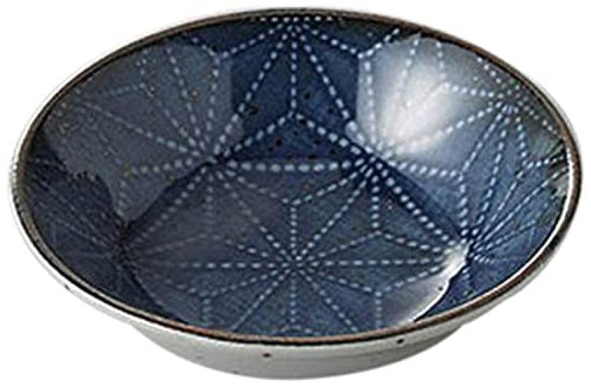Set of 10 Small Plate Sashiko Deep Plate x Japanese Commercial 3.0 [9 2.5cm] [Restaurant, Inn, Tableware, Restaurant, Use, Tableware]
