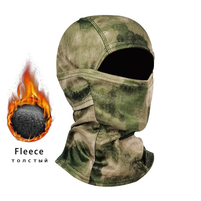 Camouflage Plus Velvet Warm Motorcycle Riding Balaclava