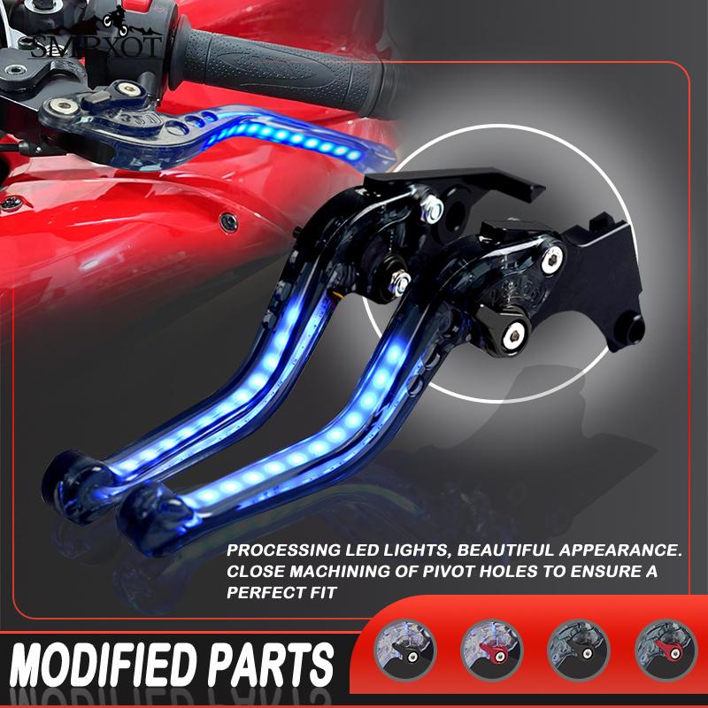For ZX1400 ZX14R ZZR1400 GTR1400 CONCOURS Motorcycle Adjustable Always on Turn Signal Light Brake Clutch lever Handlebar