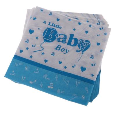 20pcs Disposable Serviettes Baby Girls Napkins Baby Shower Party Tableware