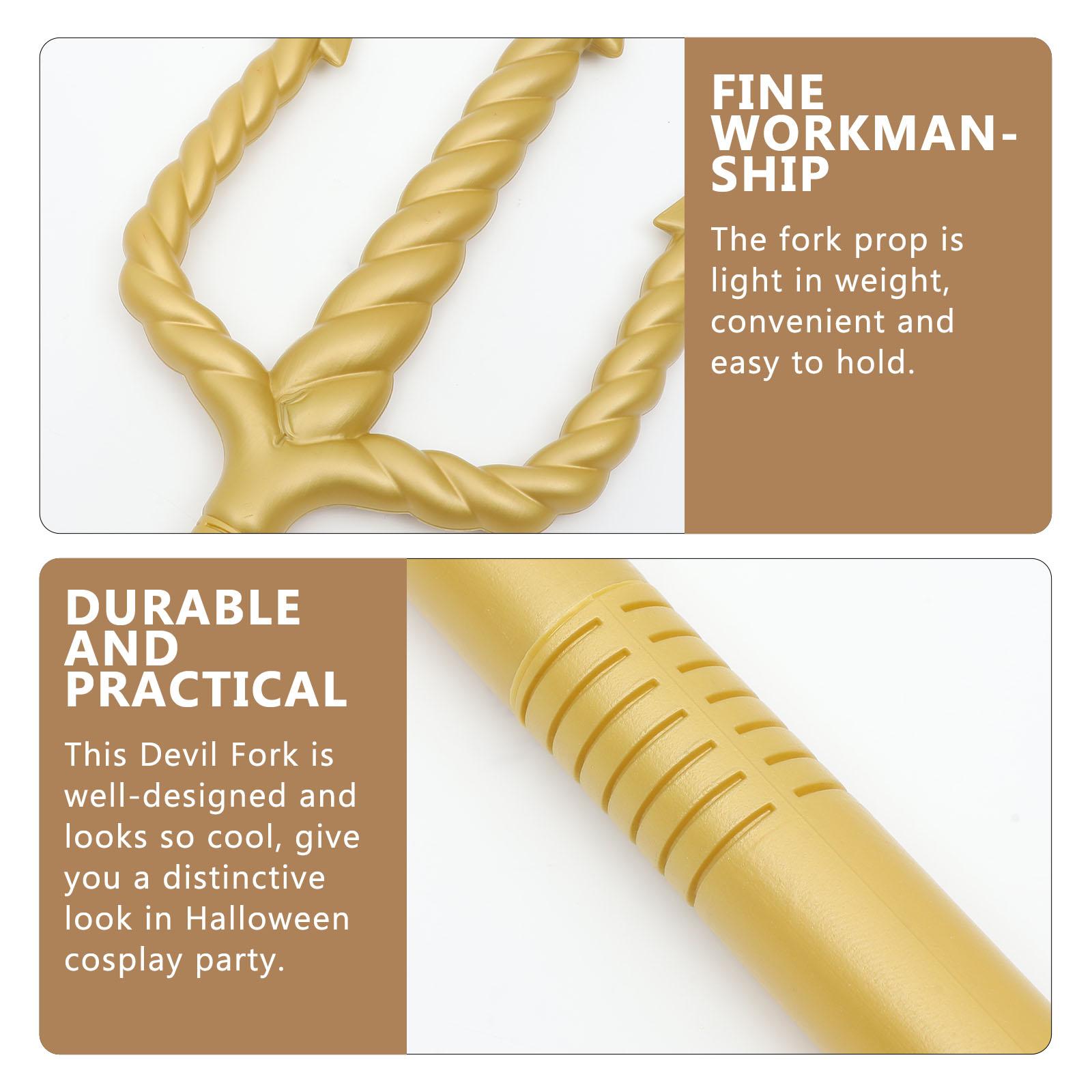 

Трезубец Косплей Вилка Костюм Вечеринка Демон Реквизит Маска Костюмы на Хэллоуин Детские Принадлежности Гетто Плюшевая Игрушка 123X21CM золотистый