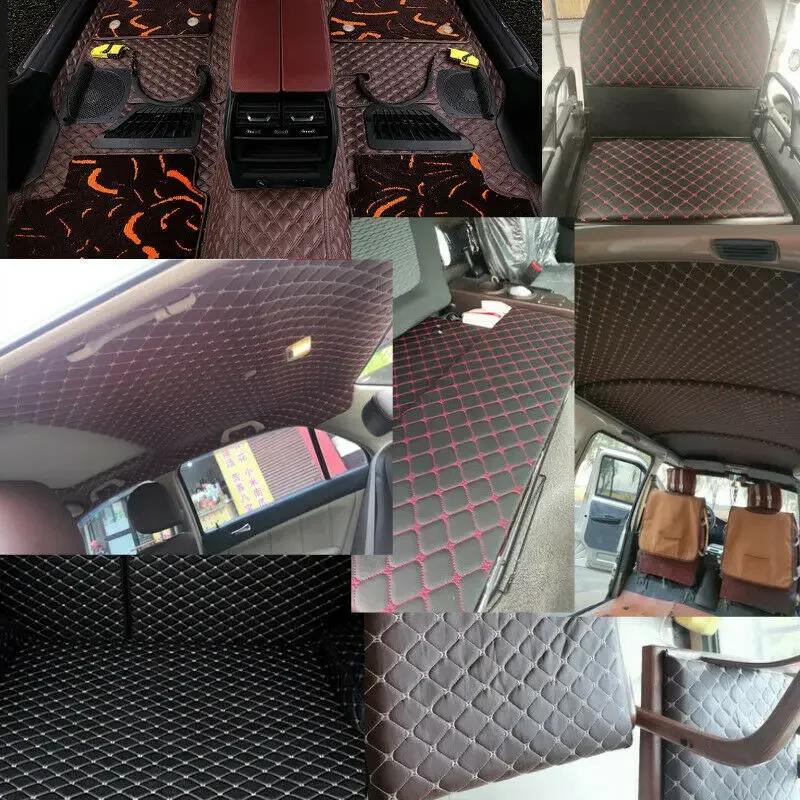 Künstliches PU 100x155cm Dickes Ledergewebe für Polstermöbel Auto Boden Hintergrundwand Schiebetür Dekor Kunstleder