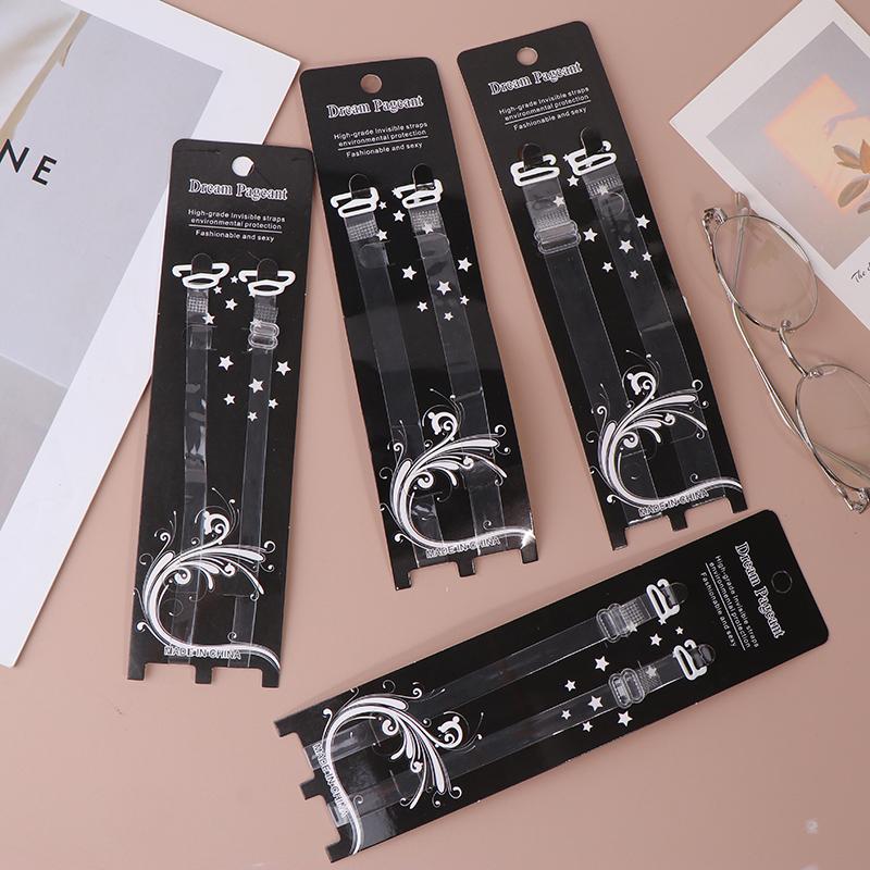Adjustable Intimates Accessories Bra Straps Belt Women'S Elastic Invisible Transparent Silicone Bra Straps