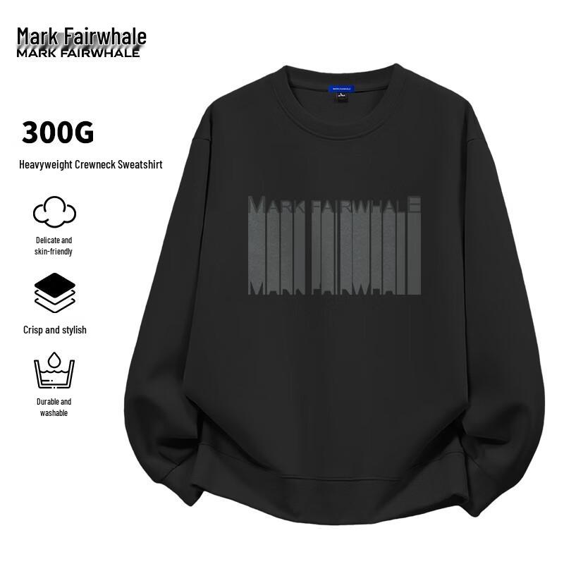MARK FAIRWHALE Men's Loose Fit Crewneck Sweatshirt