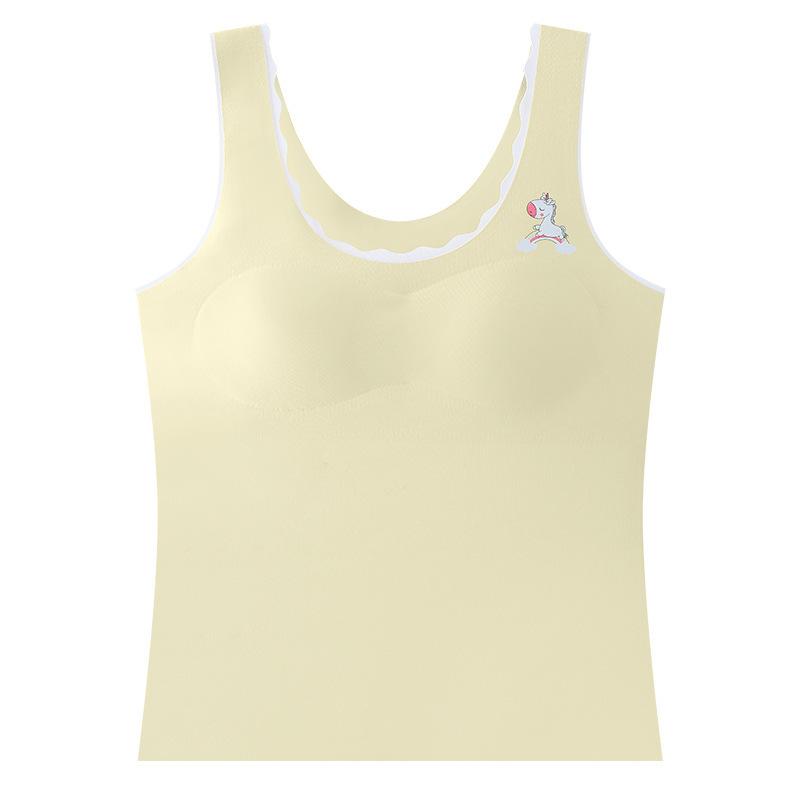 Girls Underwear Traceless Development Girls Bras Skin-friendly and Breathable Children's Underwear Vest - Years Old Girl