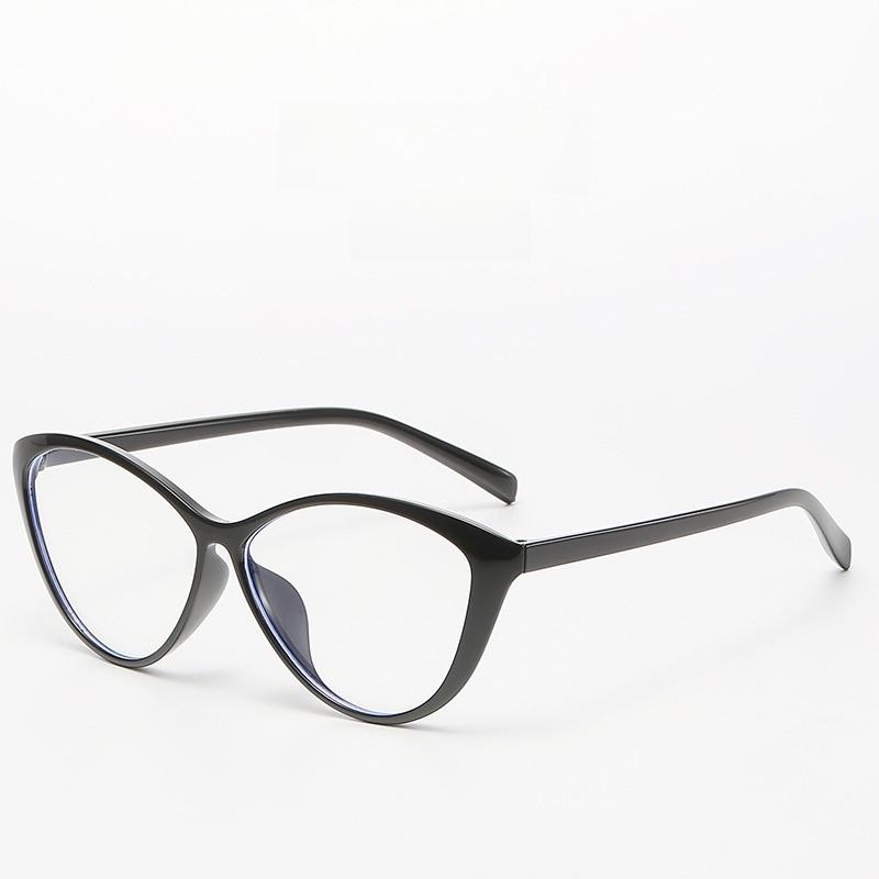 

Tr90 Cat Eye Eyeglasses Frame For Women With Blue Light Blocking Resin Lenses For Fashionistas BrightBlack
