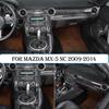 Para Mazda MX-5 NC 2009-2014 Carro Painel de Controlo Central Volante Apoio de Braço da Porta Autocolante de Decoração Interior Acessórios