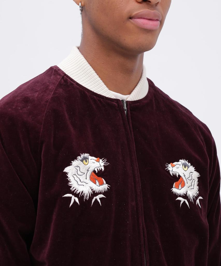 VELVETEEN SKA JACKET WHITE TIGER Velveteen Ska Jacket White Tiger XL 415 Burgundy [Avirex] Men's 783-4252017