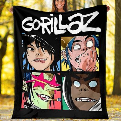 Gorillaz Band Printed Blanket—lightweight,soft,warm;versatile Blanket All Seasons—perfect As &air-conditioning Throw,nap Blanket
