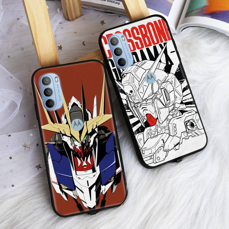 AD71 GUNDAM Black Case for iPhone 16 15 Plus 14 13 12 11 Pro 8 7 6S SE 5S X XR XS Max Realme C30 C33 C31 9I Huawei Y8P Y9 Sofe Cover