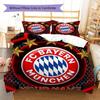 FC Bayern Munchen Custom Name Pattern Bedding,Quilt Set Quilt Cover Pillowcase Home Birthday Gift(1 * duvet cover + 2 * pillowcase, without core)
