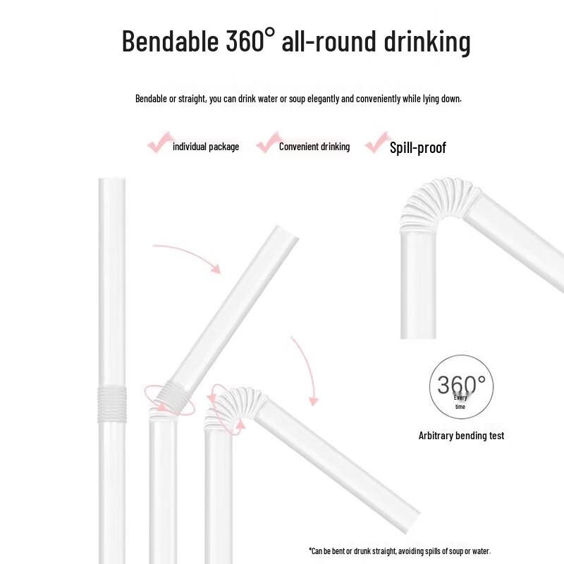 Colorful Art Drinking Straws (100 Count)