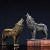 Nordic Creative Resin Animal Wolf Crafts Home Wine Cabinet Living Room Office Wolf Totem Ornament Knickknack