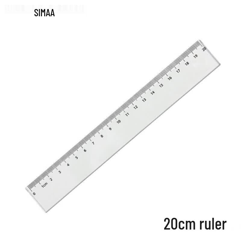 SIMAA Transparent Plastic Straight Ruler
