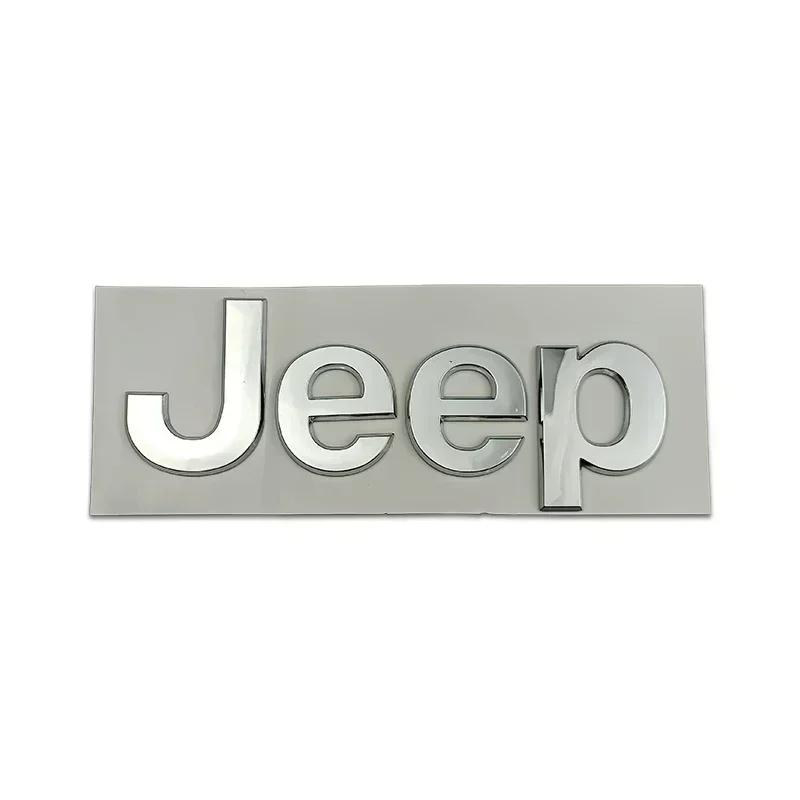 For Jeep For JEEP Wrangler Grand Cherokee Compass Renegade JK JL Patriot Rubicon Rear Trunk Decals  ABS Car Front Hood
