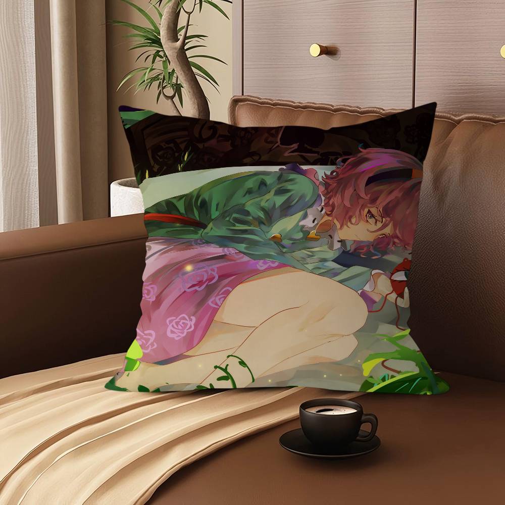 

S-SATORI KOMEIJI Cartoon Animation Cushion Cover Decorative Pillow Sofa Home Decor Case Pillow Cases 12x12Inch