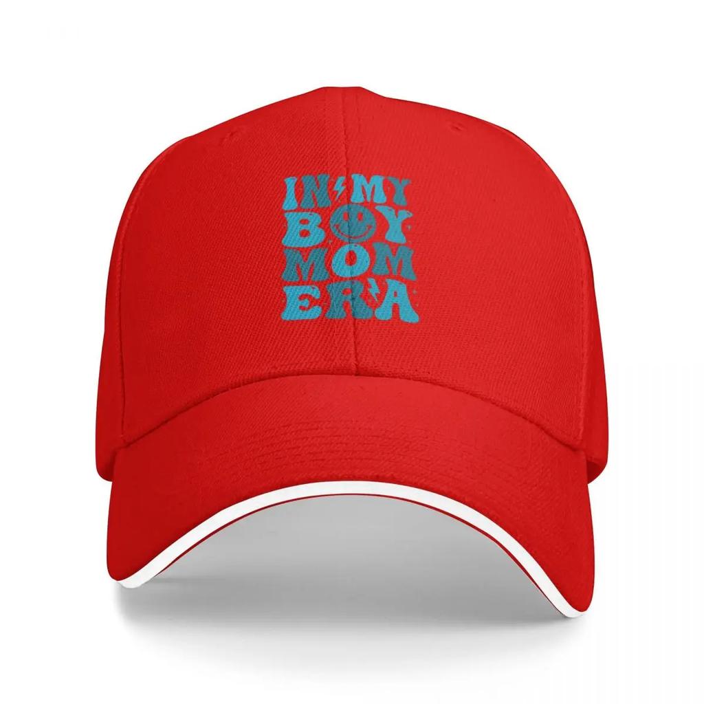 In My Boy Mom Era Groovy Mom Of Boys Baseball Cap Hats On Offer New In The Hat Military Tactical Cap Hats Woman Men's