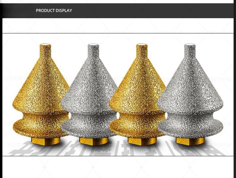 Brazed Diamond Drill Bit for Tile Marble Granite Chamfering Trimming Reaming For Angle Grinder