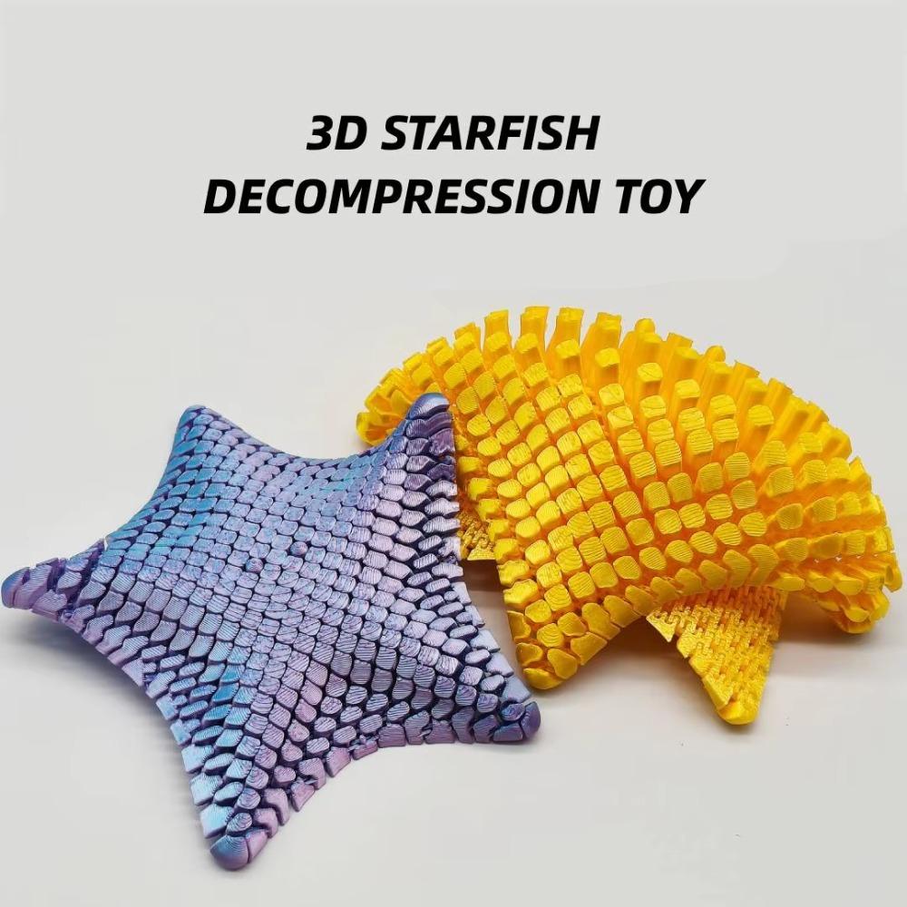Colorful Starfish Decoration Moveable Joints Movable Starfish Toy  Home Furnishings