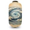 Japanese Style Ukiyo-e Traditional Sea Wave Printed Lantern Hanging Cloth Lantern Izakaya Restaurant Cuisine Wedding Party Decor