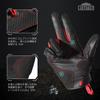 WTACTFUL Motorcycle Smartphone Hard Knuckle Touchscreen and C60 Medium Gloves, Compatible, Gloves, Compatible, Breathable, Durable, Protective, Red,