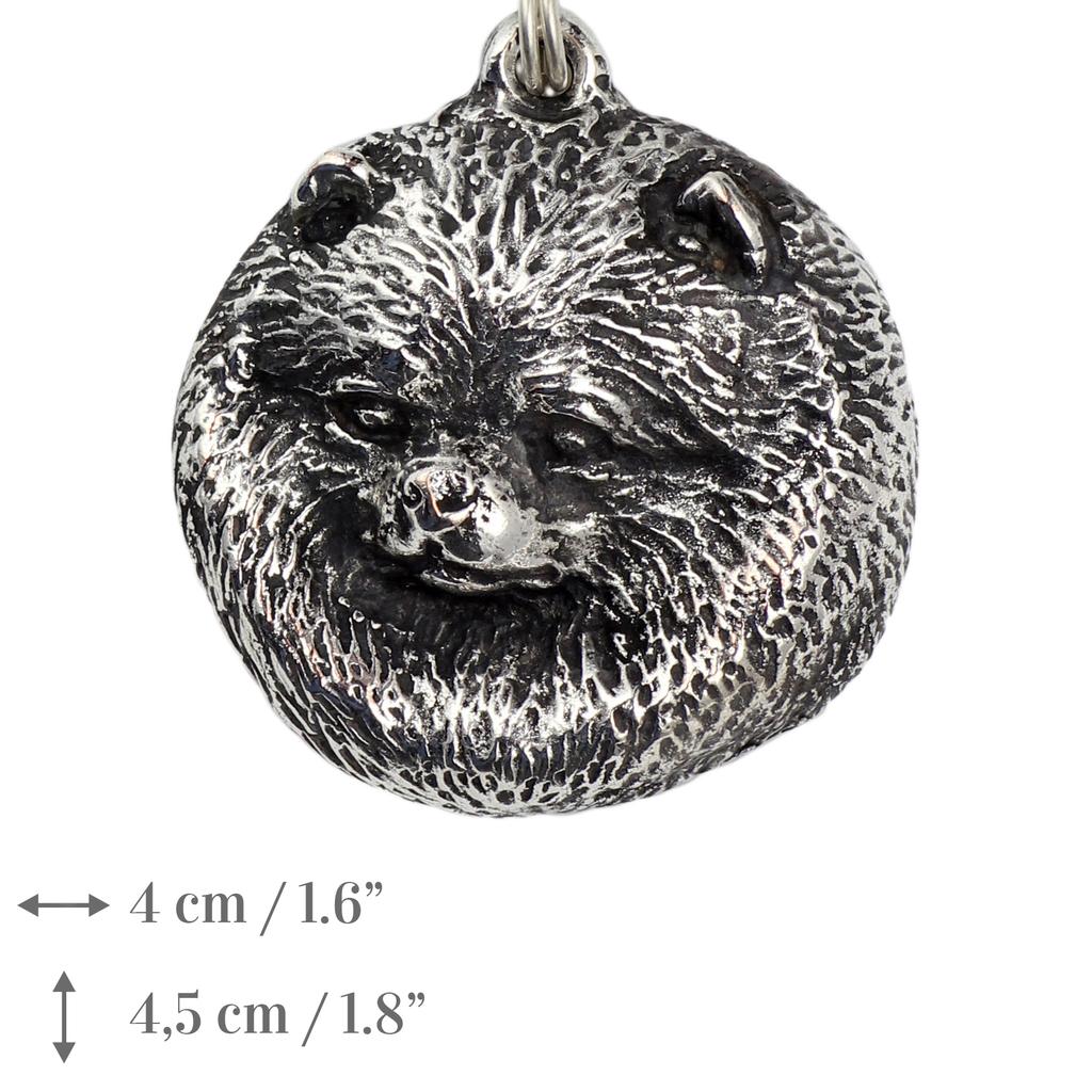 Pomeranian dog, Pom Dog, Dwarf Spitz - Necklace with dog, silver-plated pendant for dog fan, unique jewelry by Art-Dog brand