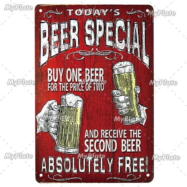 [Min tallrik] Kall Öl Metallskylt Vintage Plakett Plåtskylt Plåt Väggdekor För Barskylt Mansgrotta Dekoration Konst Målning
