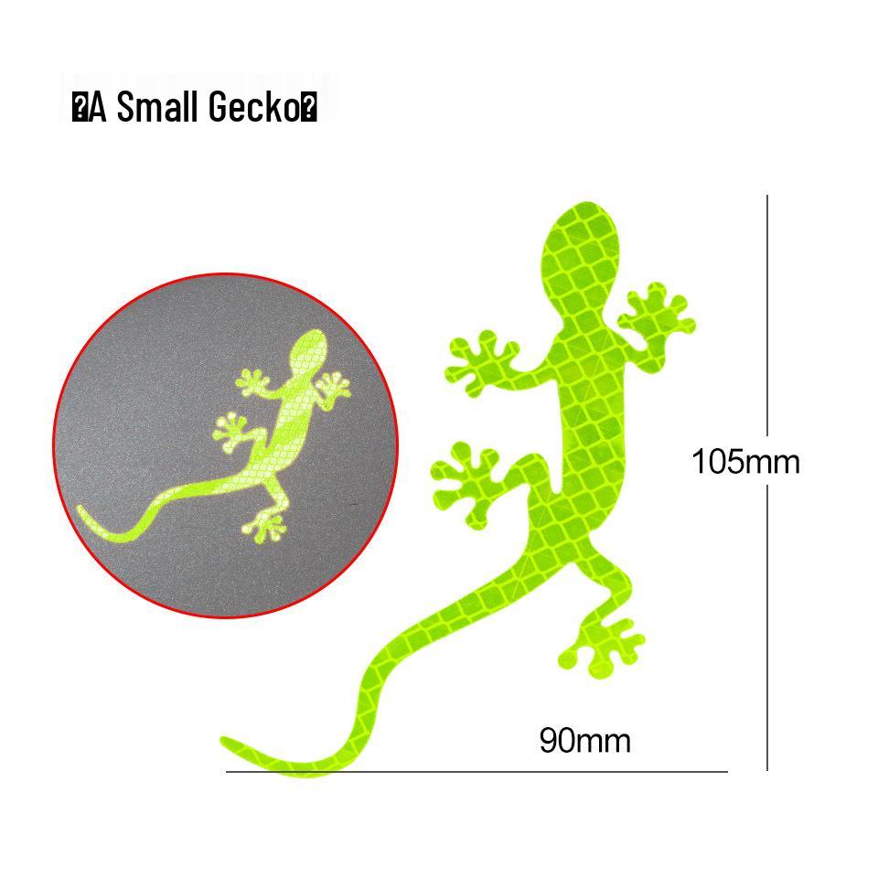3D Reflective Gecko Car Emblem: Creative Tail Sticker & Scratch Cover