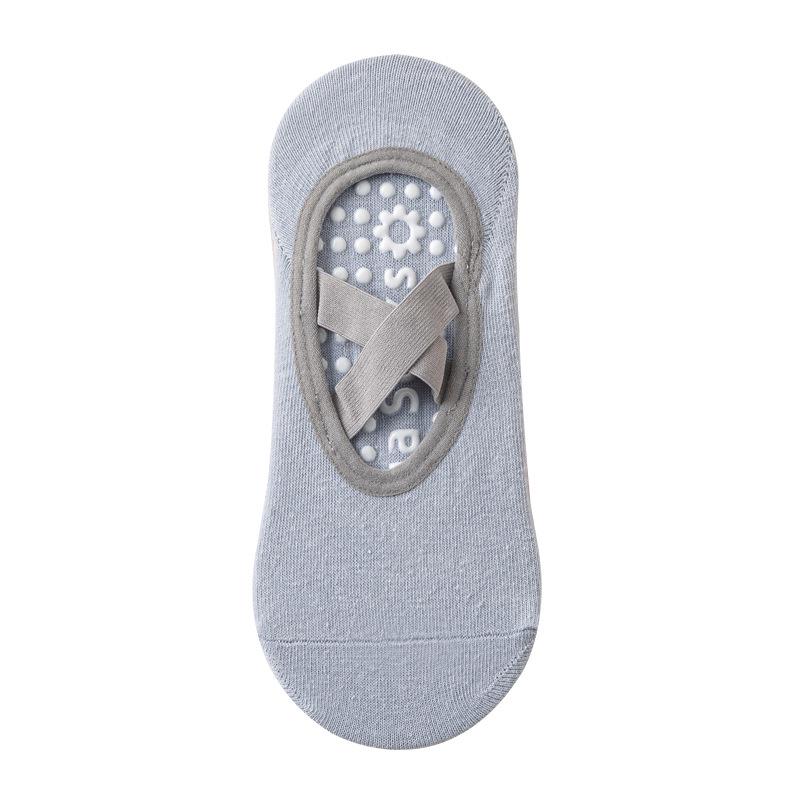 Women's Non-Slip Silicone Yoga & Pilates Socks - Breathable, Sweat-Absorbent, Backless Design