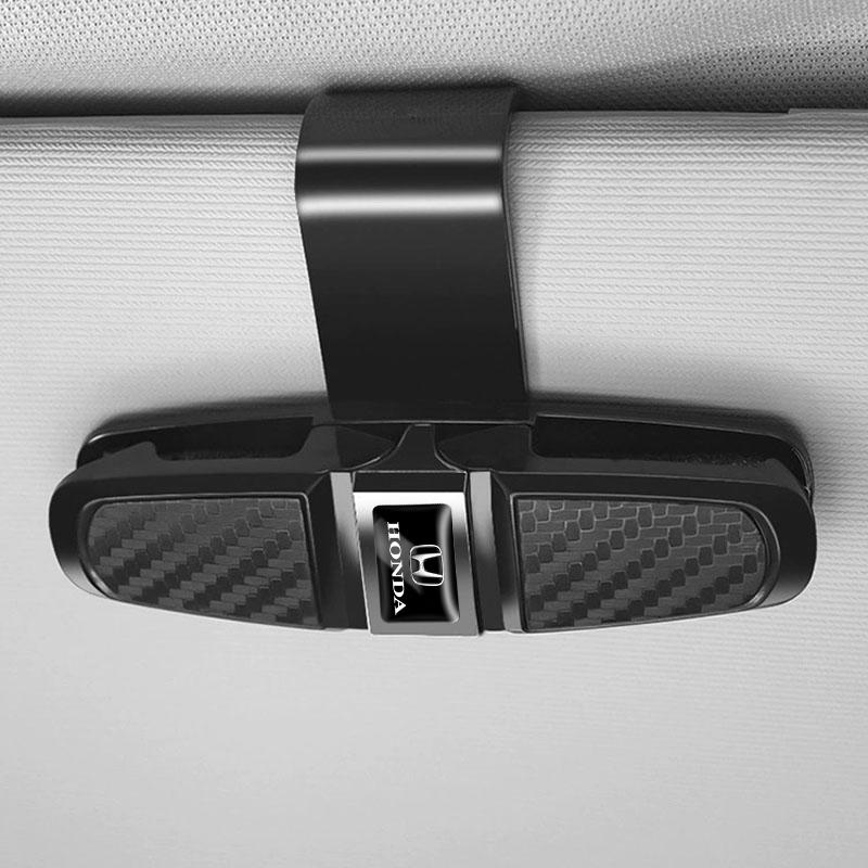 AAADL1 ABS Car Glasses Clip Card Ticket Clamp Fastener Accessories For Honda Civic Fit Jazz Accord Pilot CRV Odyssey Passport City HRV