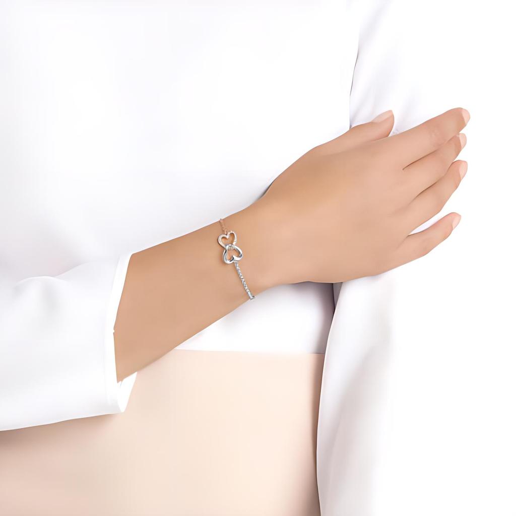 Swarovski Remix Heart Link Classic Bracelet Women Bracelet Rose-Gold White 5412330