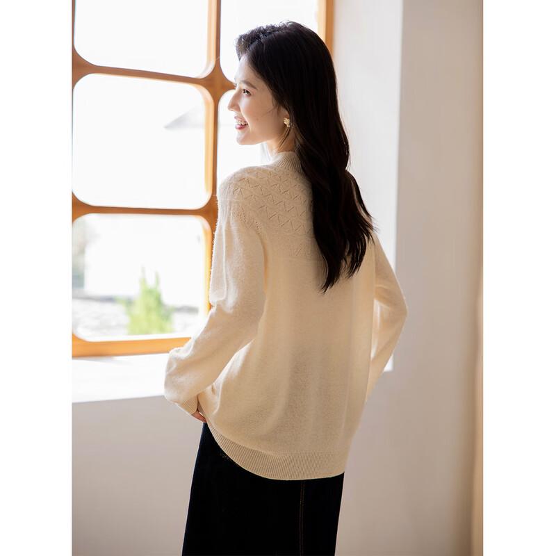 Mokana Women's Elegant Long-Sleeve Wool Sweater