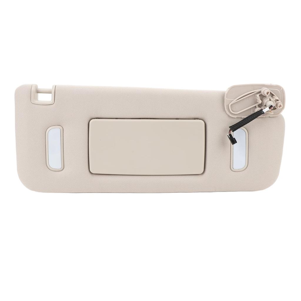 Gray Sun Visor with Vanity Mirror for Cadillac Escalade EXT 2500HD, 3500HD, 2500 XL 2500 (2007-2013) and 1500 XL 1500 (2007-2014) (Right OE: 22850310)