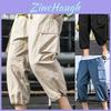 Entspannte Herren Capri-Shorts mit verstellbaren Knöcheln für Freizeit und Strandmode