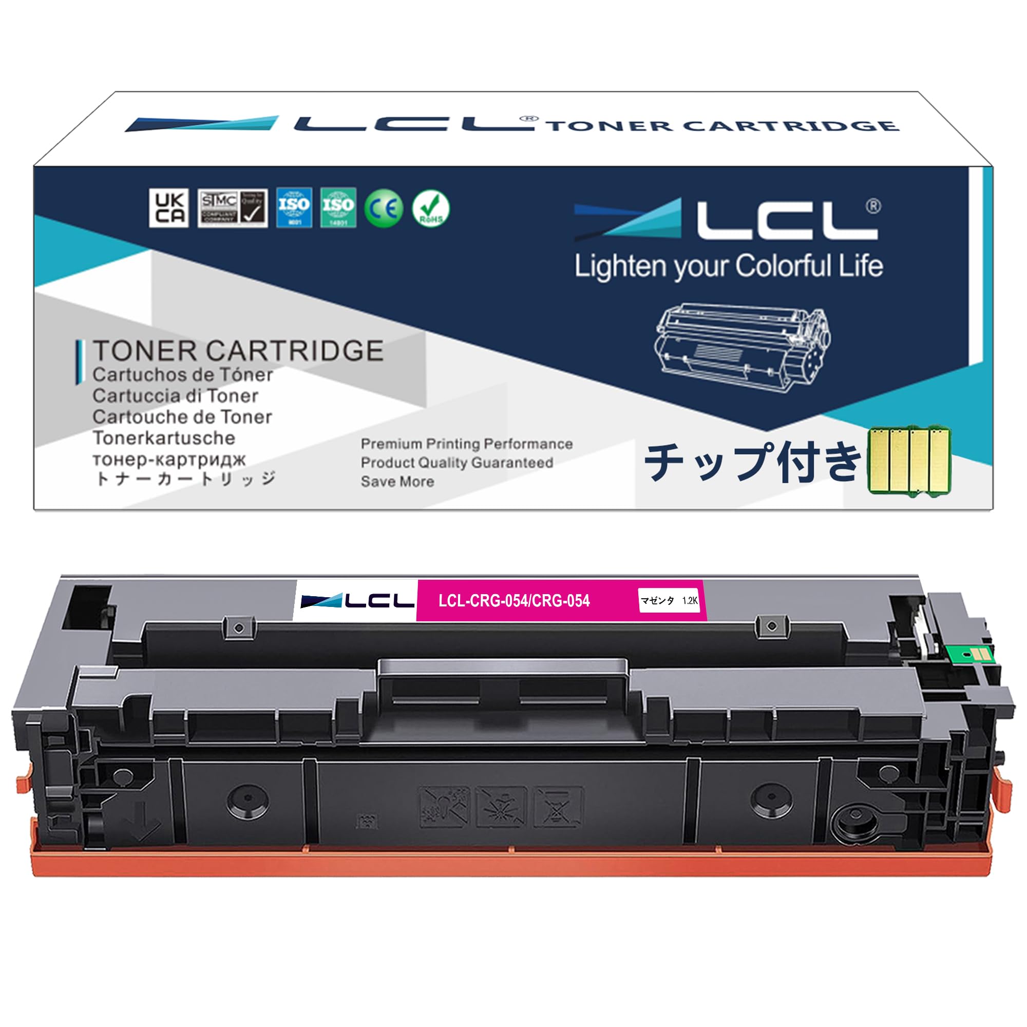 

LCL Compatible Toner Cartridge for Canon Pack Compatible and LBP621C Printers CRG-054/CRG-054MAG (1 Magenta) - with MF644Cdw, MF642Cdw, LBP622C,