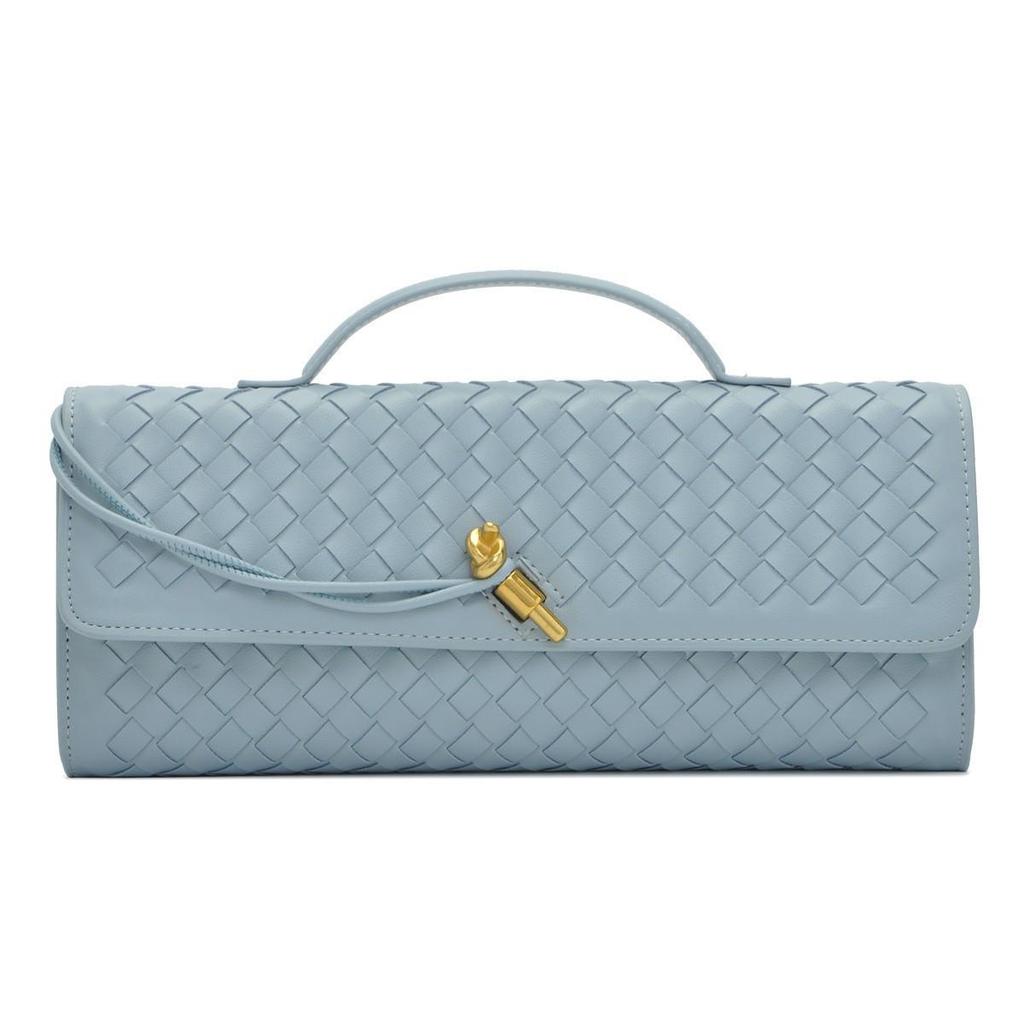 Damers Handgjord Vävd Dragspels Crossbody-väska - High-End, Trendig Clutch & Aftonaxelväska