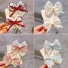 Gothic Bows Hair Clip 2000s Trend Side Clip Bows Lace Graceful Bowknot Balletcore Photo Props