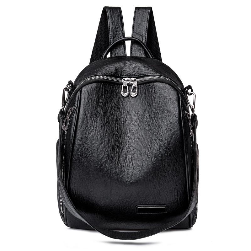Neuer vielseitiger Rucksack für Damen, lässig und modisch, weiches Leder, großes Fassungsvermögen, Pendlerrucksack, multifunktionale Reisetasche