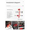 Off Road 4x4 Car Exterior Accessories Reinforced Front And Rear Tow Hooks For 2019-2024 SUZUKI New Jimny JB74 Conversion Parts
