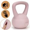 Kettlebell - SPRINGOS - 4 kg - Souple - Ergonomique - Rose clair