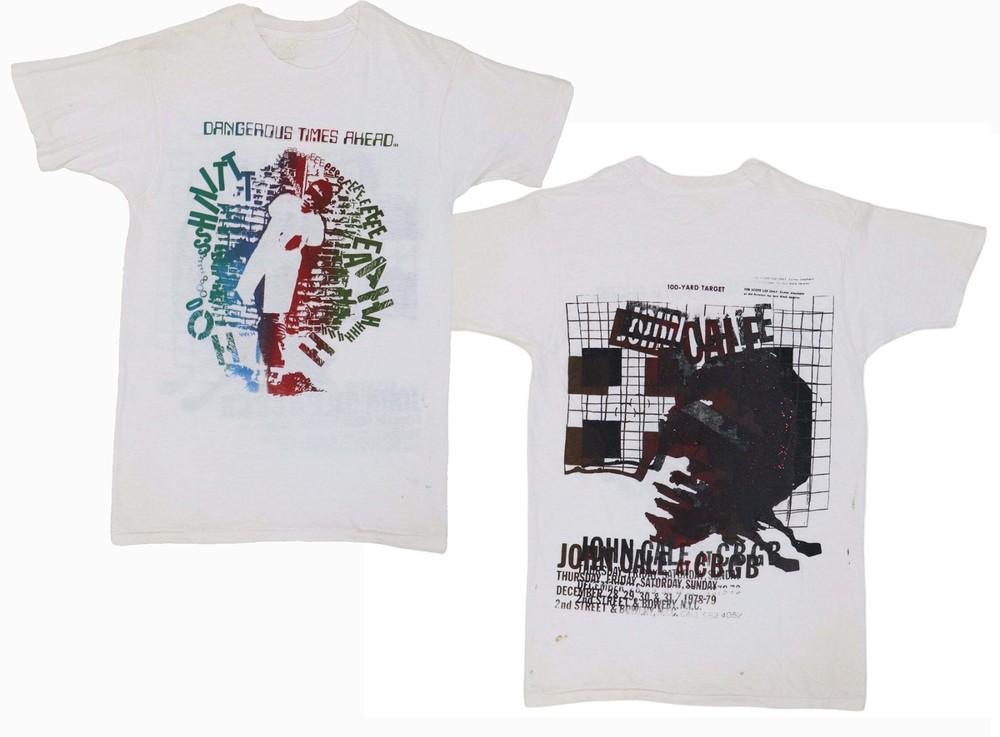 2 Sides John Cale CBGB Concert Shirt White Unisex S-5XL 1H0521 Unisex T-Shirt