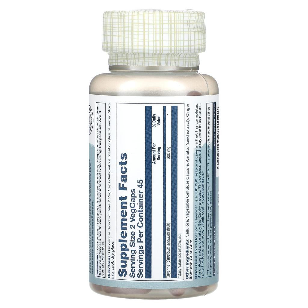 Extra Hot Cool Cayenne, Veggie Capsules, 90 (300Mg Per Veggie Capsule)
