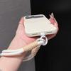 Classic Wrist Strap Phone Case Suitable For iPhone 17 Pro Max Short Strap 16 14 15 Plus Anti-Slip 12 13 11 Pro Max Case,Charm
